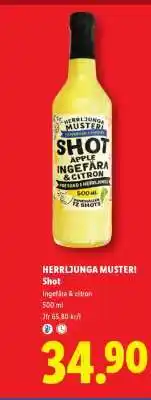 Lidl HERRLJUNGA MUSTERI Shot erbjuda