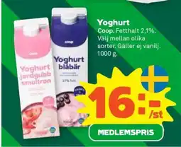 Stora Coop Yoghurt erbjuda