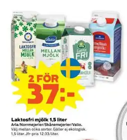 Stora Coop Laktosfri Mjölk 1,5 Liter erbjuda