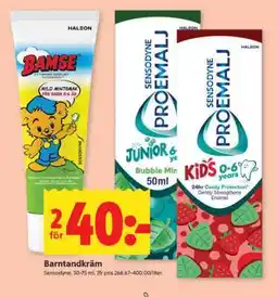 ICA Supermarket Barntandkräm erbjuda