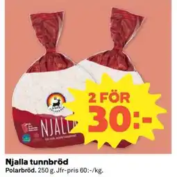Coop Njalla tunnbröd erbjuda