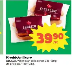 Coop Krydd-/grillkorv erbjuda