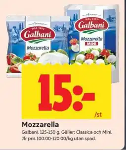 ICA Supermarket MOZZARELLA erbjuda
