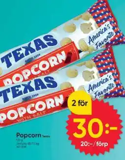 DollarStore Popcorn Texas erbjuda