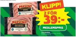 Stora Coop Pärsons Bokvedsrökt Skinka / Basturökt Emulskinka erbjuda