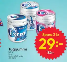 DollarStore Tuggummi Extra erbjuda