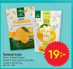 DollarStore Torkad frukt erbjuda
