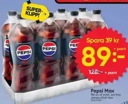 DollarStore Pepsi Max erbjuda