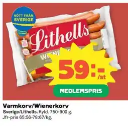 Coop Varmkorv, Wienerkorv erbjuda