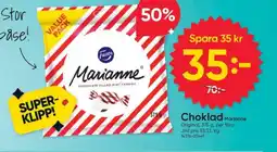 DollarStore Choklad Marianne erbjuda