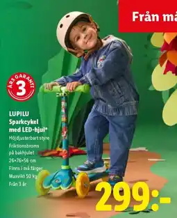 Lidl LUPILU Sparkcykel med LED-hjul erbjuda