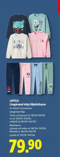 Lidl LUPILU Långärmad tröja/Mjukisbyxor erbjuda