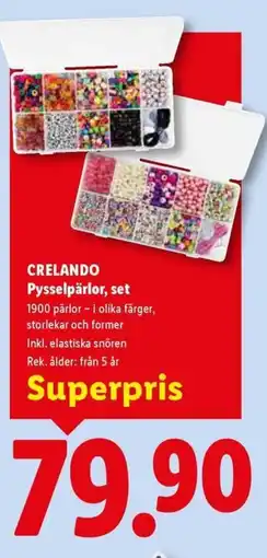 Lidl CRELANDO Pysselpärlor, set erbjuda