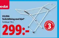Lidl VILEDA Torkställning med hjul erbjuda