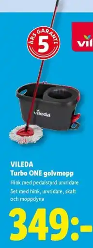 Lidl VILEDA Turbo ONE golvmopp erbjuda