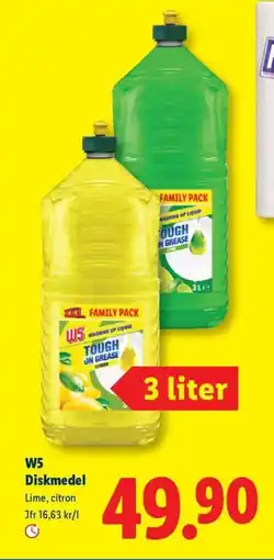 Lidl W5 Diskmedel erbjuda
