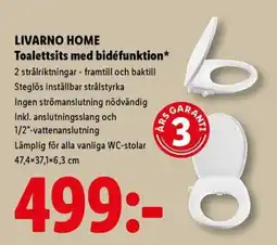 Lidl LIVARNO HOME Toalettsits med bidéfunktion erbjuda