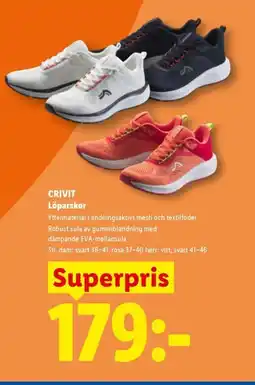 Lidl CRIVIT Löparskor erbjuda