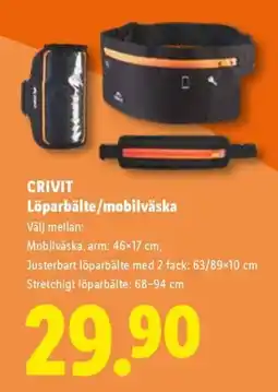 Lidl CRIVIT Löparbälte/mobilväska erbjuda