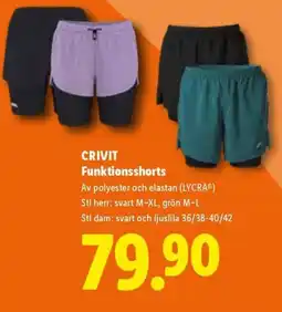 Lidl CRIVIT Funktionsshorts erbjuda