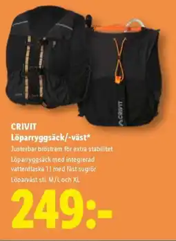 Lidl CRIVIT Löparryggsäck/-väst erbjuda