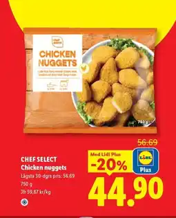 Lidl CHEF SELECT Chicken nuggets erbjuda