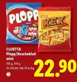 Lidl CLOETTA Plopp/Kexchoklad mini erbjuda