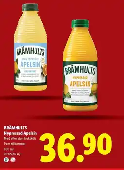 Lidl BRÄMHULTS Nypressad Apelsin erbjuda