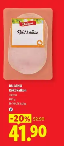 Lidl DULANO Rökt kalkon erbjuda