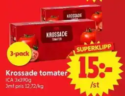 Nya Pulsen ICA Krossade tomater erbjuda