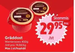 Nya Pulsen Wernerssons Gräddost erbjuda