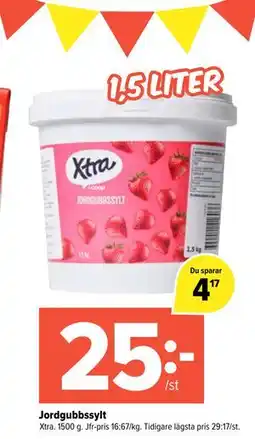 Coop Extra Jordgubbssylt erbjuda