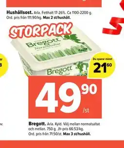 Coop Extra Bregott erbjuda