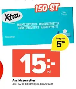 Coop Extra Ansiktsservetter erbjuda