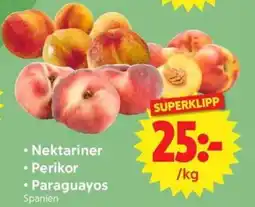 Nya Pulsen Nektariner • Perikor • Paraguayos erbjuda