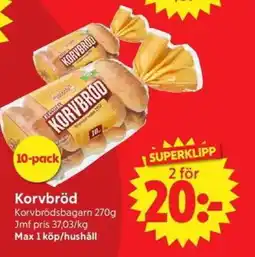 Nya Pulsen Korvbröd erbjuda