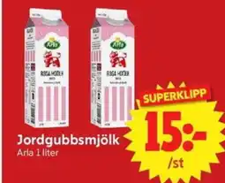 Nya Pulsen Arla Jordgubbsmjölk erbjuda