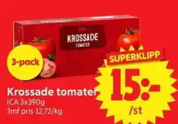 Nya Pulsen ICA Krossade tomater erbjuda