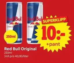 Nya Pulsen Red Bull Original erbjuda