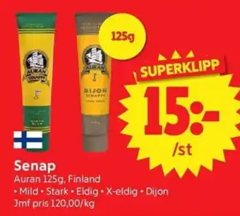 Nya Pulsen Auran Senap erbjuda