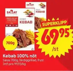 Nya Pulsen Saray Kebab 100% nöt erbjuda