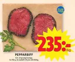 ICA Maxi Pepparbiff erbjuda