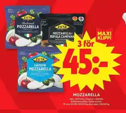ICA Maxi Mozzarella erbjuda