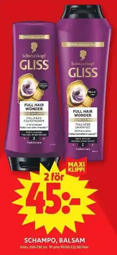 ICA Maxi Schampo, balsam erbjuda