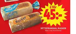 ICA Maxi Jättefranska, rasker erbjuda