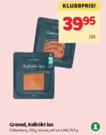 Hemköp Gravad, Kallrökt lax erbjuda