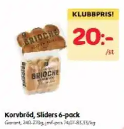 Hemköp Korvbröd, Sliders 6-pack erbjuda