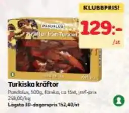 Hemköp Turkiska kräftor erbjuda