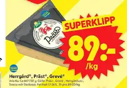 ICA Supermarket Herrgård, Präst, Grevé erbjuda