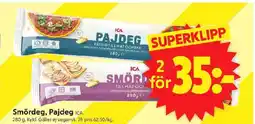 ICA Supermarket Smördeg, Pajdeg ICA. erbjuda